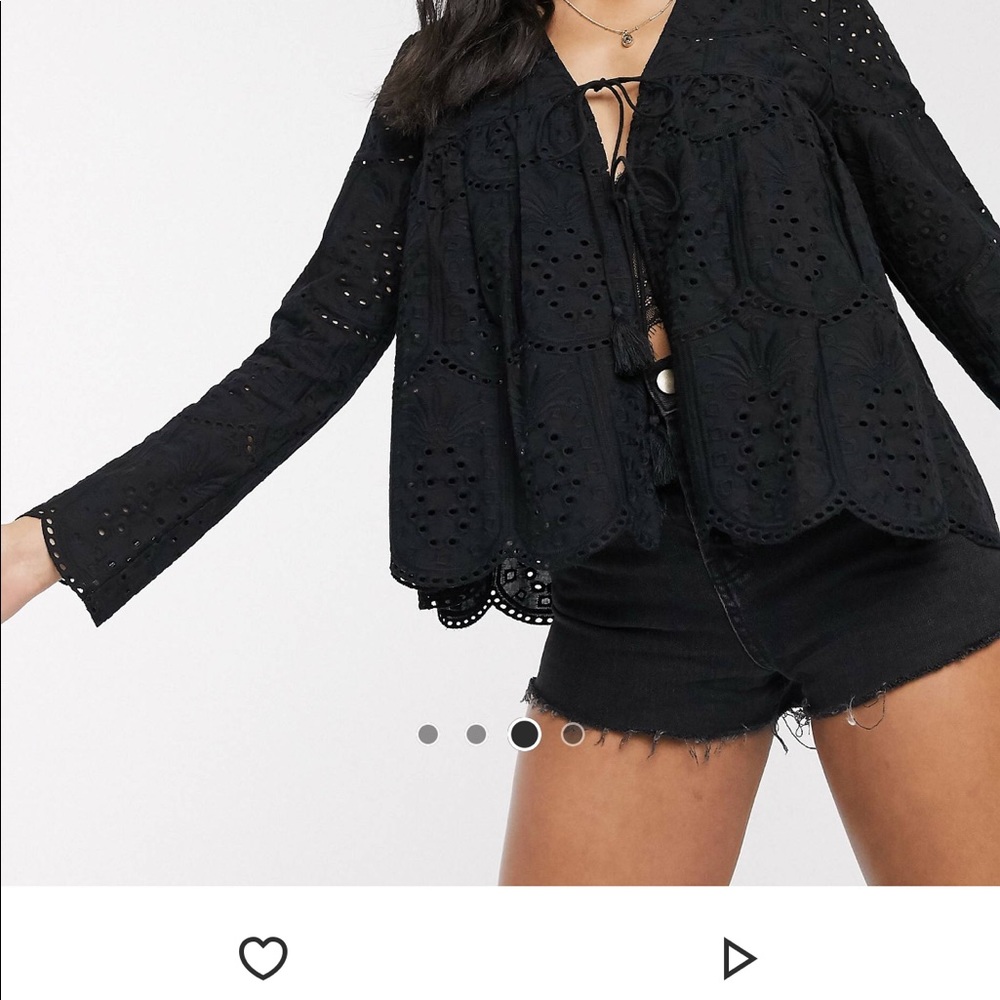 ASOS eyelet top